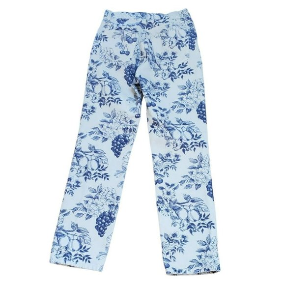 Reformation Women's Cynthia Blue Toile Denim Jeans Size 25 Button Fly High Rise - Picture 3 of 8